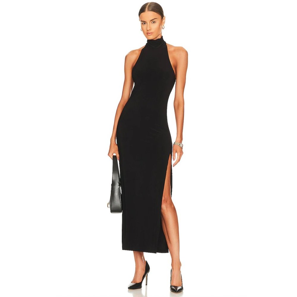 Normal Kamali - REVOLVE Halter Turtle Size Slit Gown | Medium